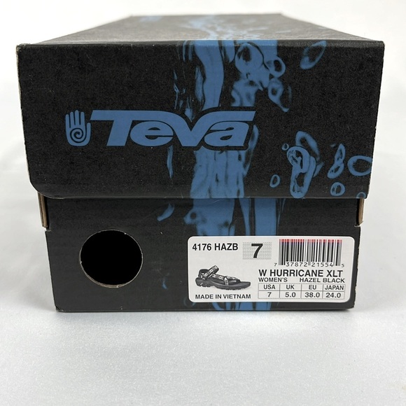 Teva Hurricane XLT Hazel Black Hiking Sport Sandals Womens Size 7 - Picture 12 of 13